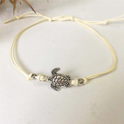 Ankle Bracelet in Marine Turtle Leather