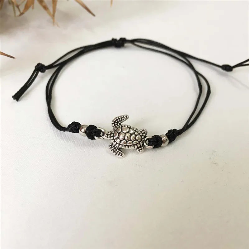 Ankle Bracelet in Marine Turtle Leather