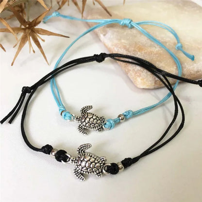 Ankle Bracelet in Marine Turtle Leather